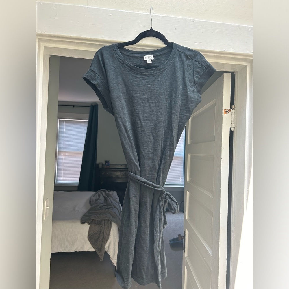J Crew Black Wrap Dress Medium